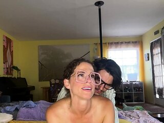 Amateur teens enjoying hardcore sex positions