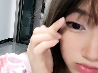 POV close up asian gf blowjob