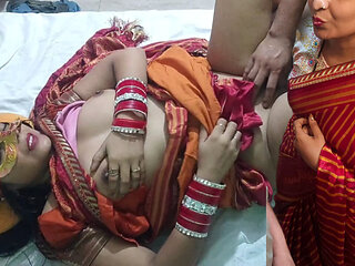 Newly married bhabi full enjoy fuck in saree