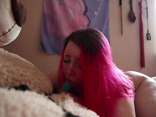 Adorable BBW Fucks Her Big Teddybear