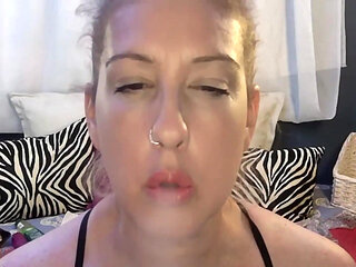 Maggie Moon Smoking a Cigarette