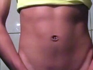 Twink Plays with His Toy on Webcam