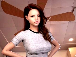 After waking up, fun time with nurse in a steamy episode