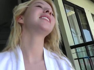 Bubble Butt Blonde Teen 18+ Girlfriend Kenzie Reeves Gives Pov Homemade Blowjob And Footjob