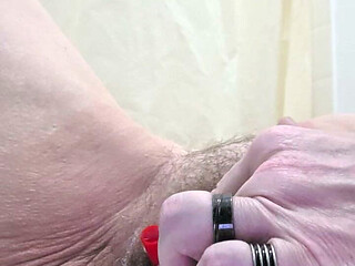 Cripplefreak4u Playing with Fucking Machine and Catheter Close up