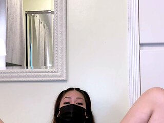 Asian MILF Sucks Big Cock And Jerks Out Cum