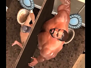 lucky fan sucks huge,handsome football hunk thru glory hole