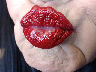 Red duck lips tube lipstick