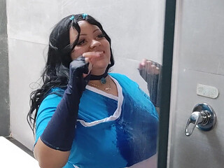 BBW Katara Cosplay Photoshoot Making off