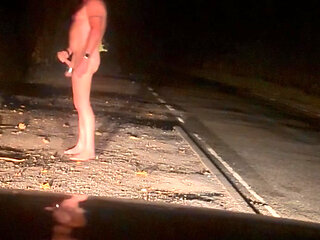 Busted whilst wanking naked