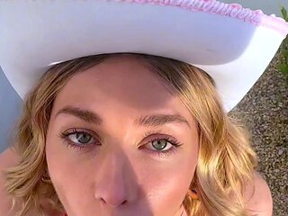 Sexy amateur blonde blowjob amp cumshot HD