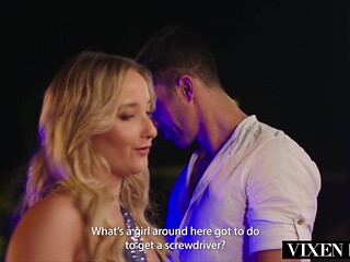 VIXENPLUS Hot Blonde Chloe Gets Her Round Ass Filled Up