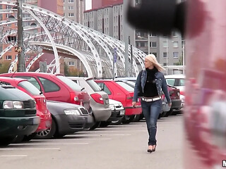 Trim Blanche Bradburry, the gorgeous star of Public Pickups, finds herself