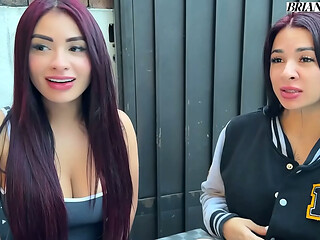 FOURSOME with my girlfriend and her hot STEPSISTER - Silvana Lee with Alejandra Palacios &amp_ Brian Evansx