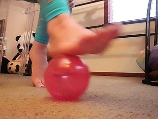 Teen slut foot fetish cock rub