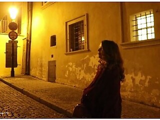 Walking In Prague At Night