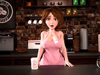 Aunt Cass In Threesome On The Table ( Cartoon )