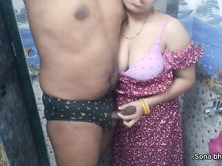 Indian Desi Bhabhi Giving Handjob. Boy Cum On Her Sexy Blue Panty. Cum On Panty