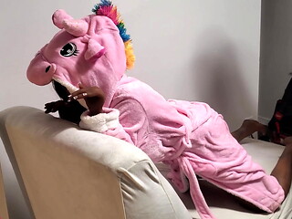 Lexi Doll In Soft Unicorn Robe Fucked Doggystyle (4K)