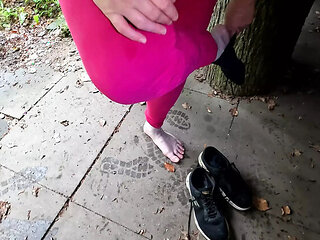 Busty German Babe Gets Rough Outdoor BDSM - Slapping & Public Humiliation in 4K