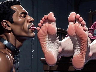 Granny Foot Slave Session - Passionate Toe & Sole Licking