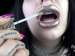 Pop for my big shiny lips: Cum countdown!