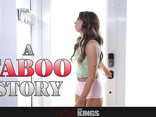 Filthy stepsis seduces massive cock in taboo encounter