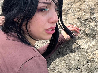 Amateur sex in the beach with Hot Brunette Latina, we were nearly CAUGHT! - Roma Amor