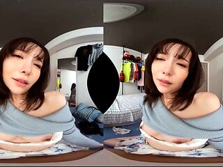 Japanese teen in uniform sucks jerks POV cock