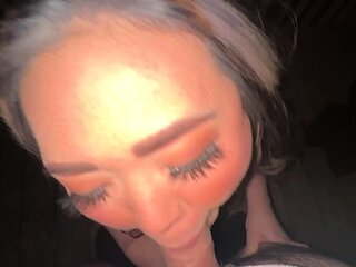 Busty Asian has Loud Moaning Orgasm in Public