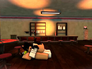 Futa girl uses me in a bar