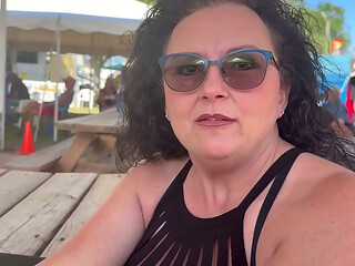 Ali Allure at Bike Fest and Has Constant Orgasms DAY 1 of 2 -Watch Full on RED