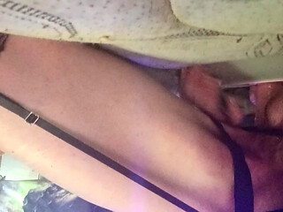 Sitting on my big dildo
