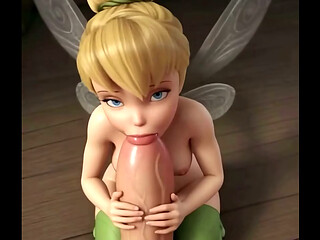 Tiny Tinkerbelle Sucking Huge Dick - AI Generated