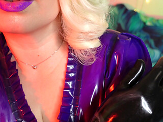 Ripped latex rubber gloves video