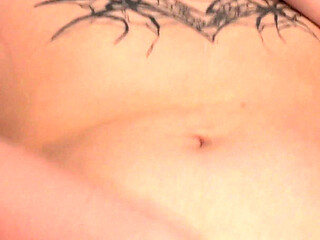 Chest Tattoo Out Legs Open Wanting It Deep