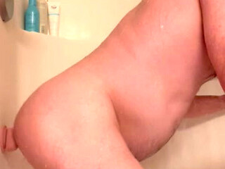 Dad fucks his dildo