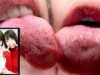 Arisa and Miku's Trio Kiss: a Dance of Tongues