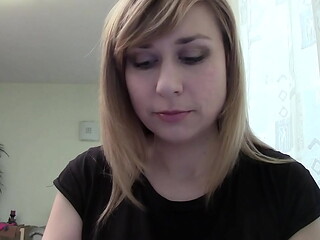 Milena Blonde Babe Chats on Webcam in Non-Nude SFW Clip