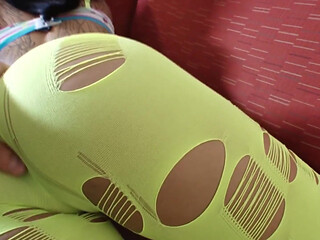 Sexy wife pantyhose blowjob with thick cum