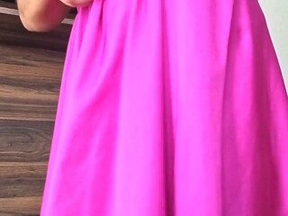 Sexy Naughty Lady's Pink Dress