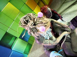 Heavily tattooed trans Lily Lu gets anal fisted