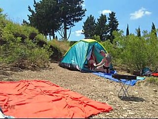 Public beach BBC gangbang with amateur wife and girlfriend