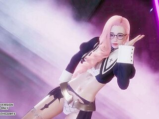 [MMD]  Love It - Seraphine Sexy Kpop Dance League of Legends Hentai Uncensored 4K 60FPS