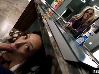 Forbidden Encounter with My Stepmother's Alluring Asian Pal, Kaya Knight