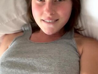Pussy toying busty high heeled stunner solo pov masturbation