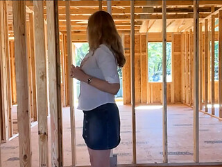 Risky Public Nudity + Orgasm At Construction Site