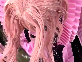 Latex Ladies Lunch Part 2 - Sissy Maid Rides The Dildo