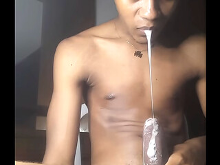 webcam stream bbc sitting and stroking thick black cock with lots of saliva and lube black20one