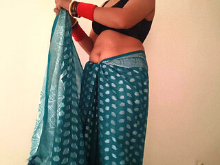 The desi poor girl was working alone on her farm when the stepbrother seduced her and started fucking her